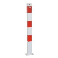 z�brana vjezdu �tverhrann� 70x70mm, b�lo�erven�, 900mm 101