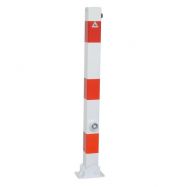 z�brana vjezdu sklopn� na hmo�dinky 70x70mm, b�lo�erven� 115
