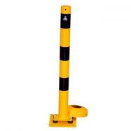 bezpe�nostn� sloupek v�kyvn� �luto�ern� pr�m�r 76mm 7