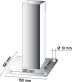 z�brana vjezdu �tverhrann� 70x70mm, bez barvy, 1300mm 100