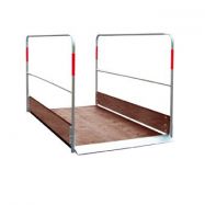 bezpe�nostn� m�stek (l�vka) ocel, d�evo,d�lka 2,20m 2