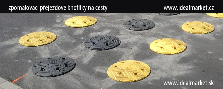 zpomalovac pejezdov knoflky na cesty, www.idealmarket.cz