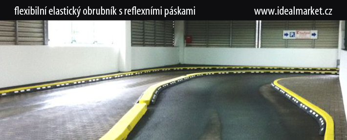 flexibiln� elastick� obrubn�k s reflexn�mi p�skami, www.idealmarket.cz
