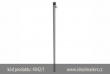 z�brana vjezdu ��rov� zinkovan�, Ø42x2,5mm, k zabetonov�n�, jedna osy, d�lka 1300mm, k�d produktu 4042-1, www.idealmarket.cz