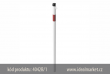 z�brana vjezdu Ø42x2,5 mm, 900mm nad zem�, b�lo-�erven�, pro usazen� do betonu, jedna osa, celkov� d�lka 1300mm, k�d produktu 4042B-1, www.idealmarket.cz