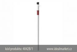 z�brana vjezdu, b�lo-�erven�, k zabetonov�n� 4042B-1