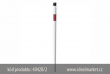 z�brana vjezdu Ø42x2,5 mm, 900mm nad zem�, b�lo-�erven�, pro usazen� do betonu, dv� osy, celkov� d�lka 1300mm, www.idealmarket.cz