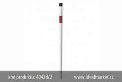 z�brana vjezdu, b�lo-�erven�, k zabetonov�n� 4042B-2