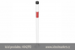 z�brana vjezdu Ø42x2,5 mm, b�lo-�erven�, upevn�n� na �rouby, bez osy, celkov� d�lka 900mm, k�d produktu 4042PB, www.idealmarket.cz