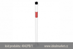 z�brana vjezdu, b�lo-�erven�, kotven� na hmo�dinky 4042PB-1