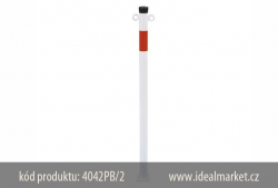 z�brana vjezdu, b�lo-�erven�, kotven� na hmo�dinky 4042PB-2