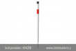 z�brana vjezdu Ø42x2,5 mm, b�lo-�erven� z�brana k zara�en� do zem�, bez osy, celkov� d�lka 1300mm, k�d produktu 4042EB, www.idealmarket.cz
