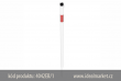 z�brana vjezdu Ø42x2,5 mm, b�lo-�erven� z�brana k zara�en� do zem�, jedna osa, celkov� d�lka 1300mm, k�d produktu 4042EB/1, www.idealmarket.cz