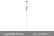 z�brana vjezdu Ø42x2,5 mm, b�lo-�erven� z�brana k zara�en� do zem�, dv� osy, celkov� d�lka 1300mm, k�d produktu 4042EB/2, www.idealmarket.cz