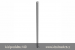 z�brana vjezdu Ø60x2,5 mm, 900mm nad zem�, stacion�rn�, pro usazen� do betonu, bez osy, celkov� d�lka 1300mm, k�d 460, www.idealmarket.cz
