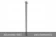 z�brana vjezdu Ø60x2,5 mm, 900mm nad zem�, stacion�rn�, pro usazen� do betonu, dv� osy, celkov� d�lka 1300mm, k�d 460-2, www.idealmarket.cz