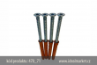 sada upev�ovac�ch �roub� typ 1, po�et 4ks �roub� 8x80mm, pozinkovan� (bit T40) s plastov�mi hmo�dinkami Ø 10mm, k�d produktu 470_71, www.idealmarket.cz
