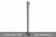 z�brana vjezdu Ø60x2,5 mm, ��rov� zinkovan�, upevn�n� na �rouby, jedna osa, celkov� d�lka 900mm, k�d produktu 460P-1, www.idealmarket.cz