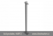 z�brana vjezdu Ø60x2,5 mm, ��rov� zinkovan�, upevn�n� na �rouby, dv� osy, celkov� d�lka 900mm, k�d produktu 460P-2, www.idealmarket.cz