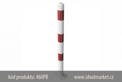 z�brana vjezdu, b�lo-�erven�, kotven� na hmo�dinky 460PB
