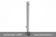 z�brana vjezdu Ø60x2,5 mm, sklopn�, ��rov� zinkovan�, 900mm nad zem�, trojhrann� uzam�en�, k�d produktu 460FU, www.idealmarkte.cz