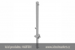 z�brana vjezdu Ø60x2,5 mm, sklopn�, s obj�mkou k zabetonov�n�, ��rov� zinkovan�, 900mm nad zem�, trojhrann� uzam�en�, k�d produktu 460FUH, www.idealmarkte.cz