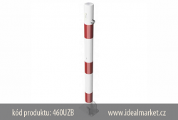 z�brana vjezdu b�lo-�erven�, sklopn�, 460UZB