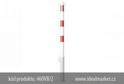 z�brana vjezdu b�lo-�erven�, v�suvn�, 460VB-2