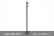z�brana vjezdu Ø60x2,5 mm, ��rov� zinkovan�, sklopn�, upevn�n� na hmo�dinky, d�lka z�brany nad zem� 900mm, uzam�en� na visac� z�mek, k�d produktu 460UV, www.idealmarket.cz