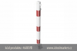 z�brana vjezdu Ø60x2,5 mm, b�lo-�erven�, sklopn�, upevn�n� na hmo�dinky, d�lka z�brany nad zem� 900mm, uzam�en� na visac� z�mek, samojist�c� uzam�en�, k�d produktu 460UVB, www.idealmarket.cz