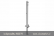 z�brana vjezdu Ø60x2,5 mm, ��rov� zinkovan�, sklopn�, upevn�n� na hmo�dinky s obj�mkou k zabetonov�n�, d�lka z�brany nad zem� 900mm, uzam�en� na visac� z�mek, samojist�c� uzam�en�, k�d produktu 460UVH, www.idealmarket.cz