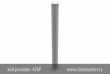 z�brana vjezdu ��rov� zinkovan�, Ø76x2,6 mm, kotven� na hmo�dinky, celkov� d�lka 900mm, bez osy, k�d produktu 476P, www.idealmarket.cz