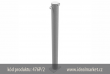 z�brana vjezdu ��rov� zinkovan�, Ø76x2,6 mm, kotven� na hmo�dinky, celkov� d�lka 900mm, dv� osy, k�d produktu 476P-2, www.idealmarket.cz