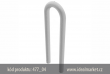 obloukov� z�brana vjezdu, ��rov� zinkovan�, Ø76x2,6mm, ur�en� k zabetonov�n�, d�lka 400mm, v��ka 1000mm, k�d produktu 477_04, www.idealmarket.cz