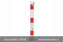 z�brana vjezdu b�lo-�erven�, sklopn�, 476FUB