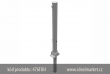 z�brana vjezdu ��rov� zinkovan�, Ø76x2,6 mm, sklopn�, uzamykateln� na trojhran, d�lka nad zem� 900mm, usazen� do zabetonovan� obj�mky, k�d produktu 476FUH, www.idealmarket.cz