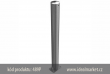 z�brana vjezdu ��rov� zinkovan� Ø89x2,9 mm, kotven� na hmo�dinky, 900mm nad zem�, k�d produktu 489P, www.idealmarket.cz