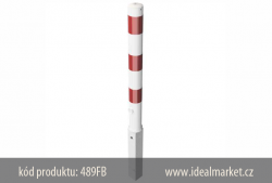 z�brana vjezdu b�lo-�erven�, vyj�mateln� 489FB