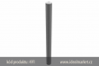 z�brana vjezdu ��rov� zinkovan� k zabetonov�n�, k�d produktu 491, Ø102x2,9mm, stacion�rn� z�brana pro usazen� do betonu, bez osy, celkov� d�lka 1300mm, www.idealmarket.cz