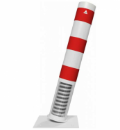 ocelov� patn�k, upevn�n� hmo�dinkami, pr. 152x3,2mm, v�kyvn�, b�lo-�erven� - pohled 1 - www.idealmarket.cz