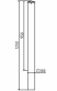z�brana vjezdu k zabetonov�n� �tvercov� 100x100x3mm, celkov� d�lka 1250 mm - pohled 2 - www.idealmarket.cz
