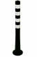flexibiln� z�brana, sloupek v��ka 1000mm, pr�m�r 80mm, �erno-b�l� 1 - pohled 1 - www.idealmarket.cz
