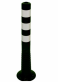 flexibiln� z�brana, sloupek v��ka 750mm, pr�m�r 80mm, �erno-b�l� 2 - pohled 1 - www.idealmarket.cz