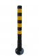 flexibiln� z�brana, sloupek v��ka 1000mm, pr�m�r 80mm, �erno-�lut� 1 - pohled 1 - www.idealmarket.cz