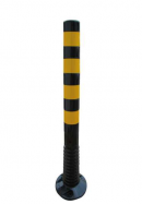flexibiln� z�brana, sloupek v��ka 1000mmx80mm, �erno�lut� 1