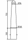 patn�k k�nick�, pr�m�r 168/96mm stacion�rn�, 1050mm 4 - n�kres instalace - www.idealmarket.cz