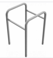 ochrana sloup� a strom� z ocelov�ch trubek, 800x800x800mm 2