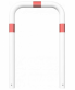 obloukov� z�brana, trubka pr�m�r 76mm, 750x1000mm, barven� 6 - www.idealmarket.cz