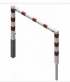 z�vora na cesty v�kyvn� s trojhrann�m uz�v�rem 1500mm 67 - pohled 1 - www.idealmarket.cz