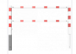v�kyvn� z�vora na cesty s trojhrann�m uz�v�rem 1500mm 67 - pohled 1 - www.idealmarket.cz